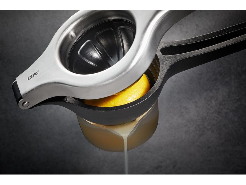 GEFU Zitruspresse Lemon Pro Edelstahl Manuelle Zitruspresse