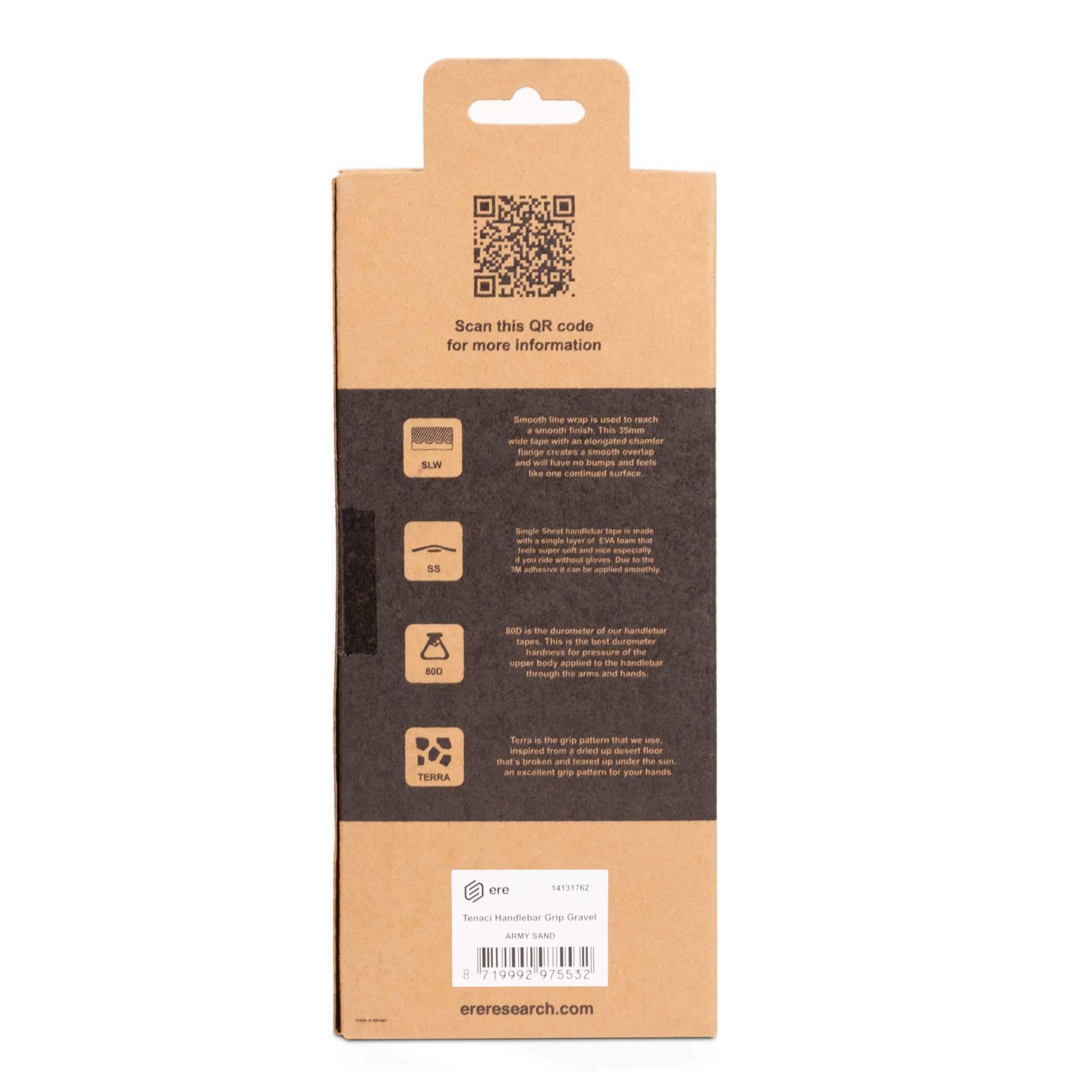 Ere Research Tenaci Grip Gravel Stuurlint Army Bruin
