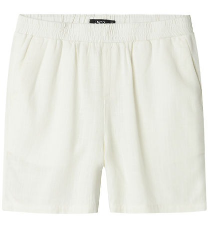 LMTD Shorts - Viskose/Leinen - Noos - NlnFinen - White Alyssum