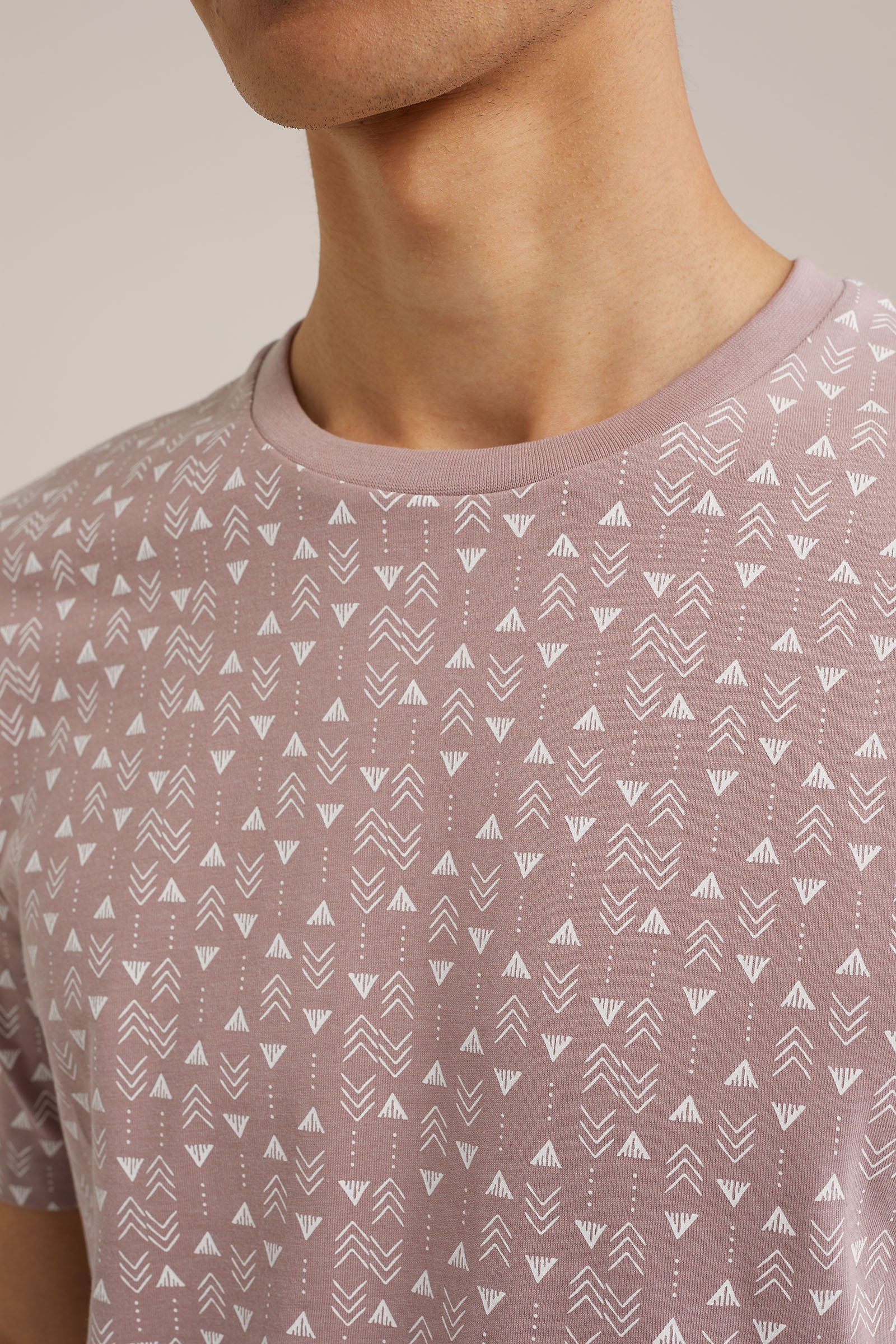 T-shirt met dessin WE Fashion Lichtpaars