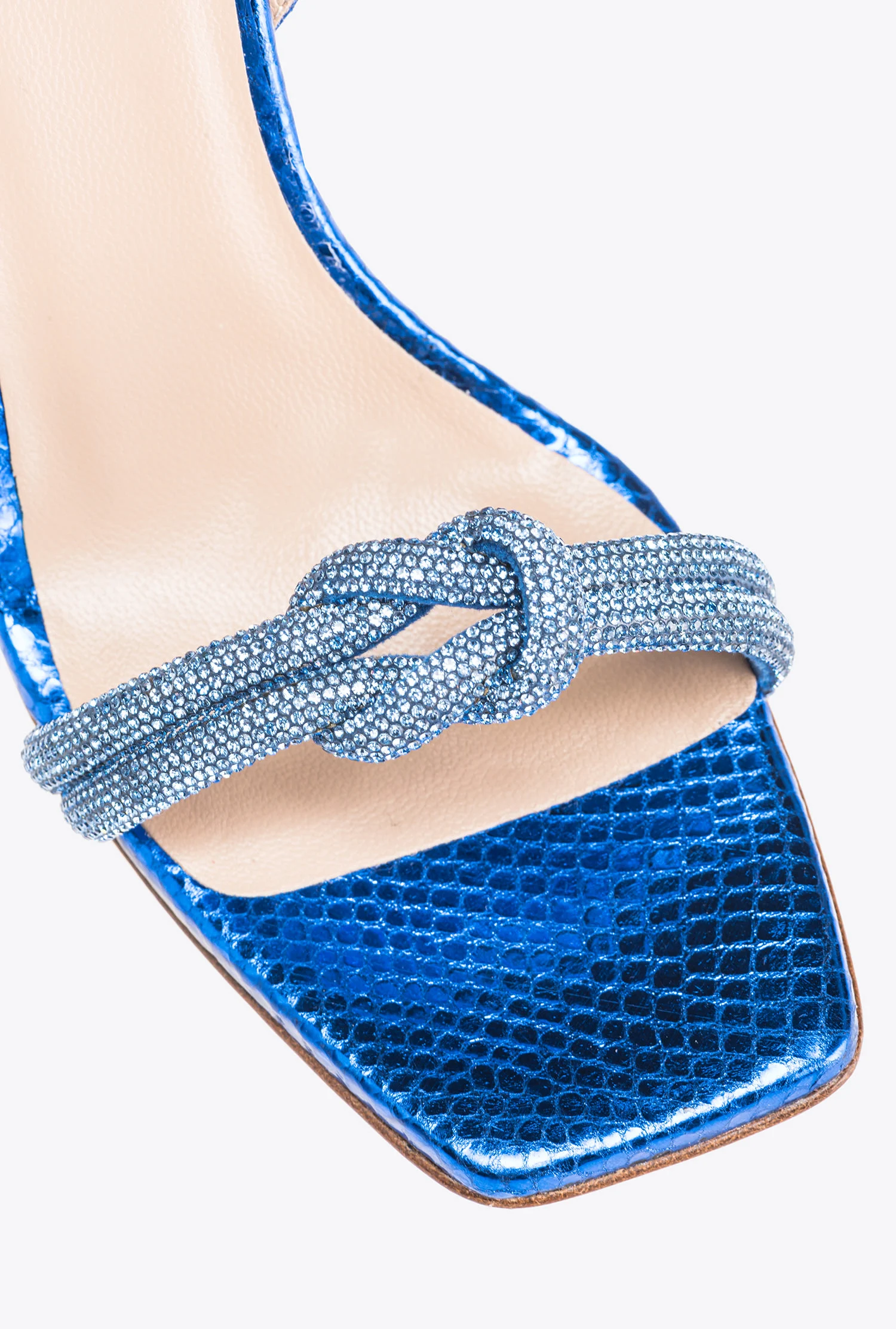Sandales avec noeud | Bleu