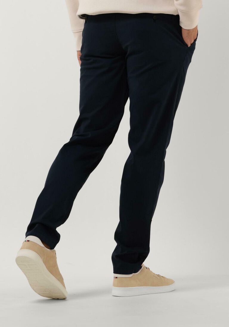 TOMMY HILFIGER donkerblauwe tommy hilfiger pantalon chelsea satin gmd