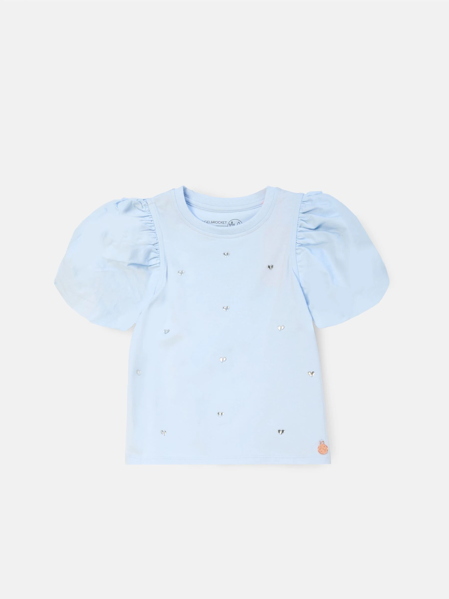 Blauw - Angel & Rocket Aofie T-shirt met strik