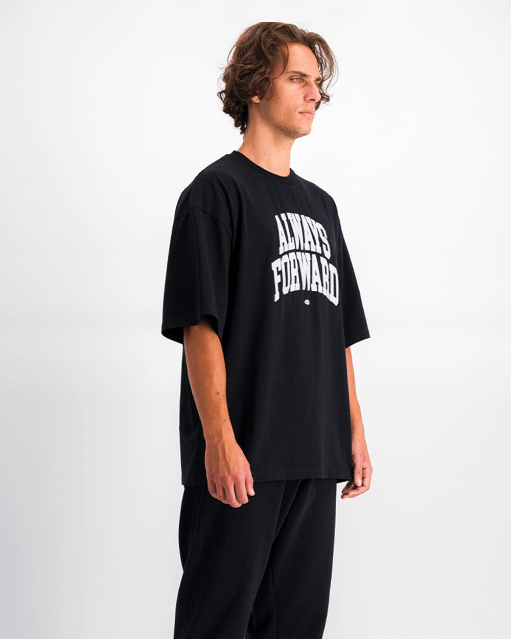 Always Forward College T-Shirt Black - 48h Delivery
