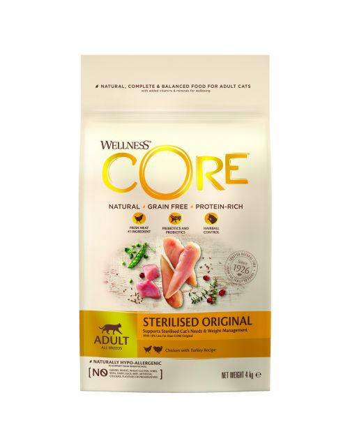 Wellness Core Grain Free Cat Sterilised Kip&Kalkoen - Kattenvoer