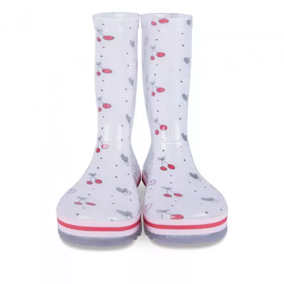 Bottes de pluie BLANC LOVELY SKULL