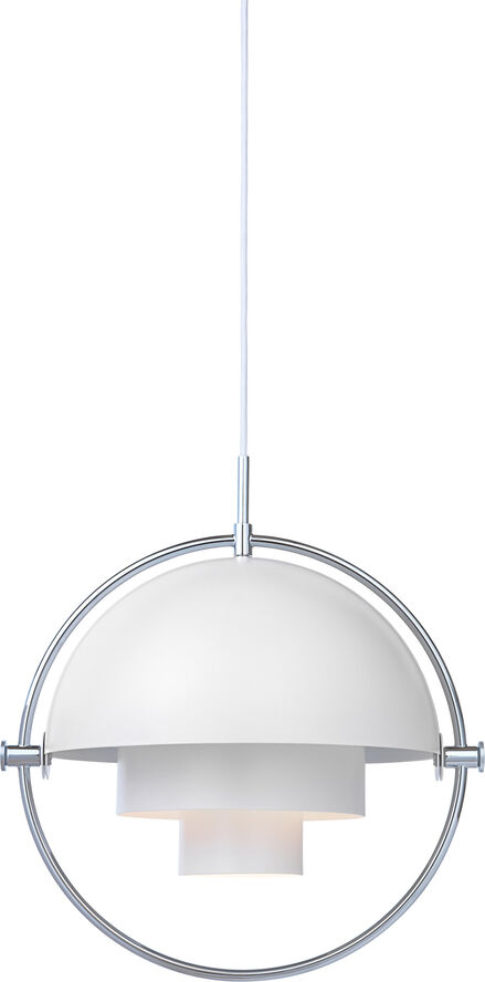 Gubi Multi-Lite Pendant Krom/hvid