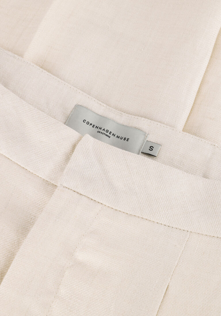 ecru copenhagen muse wijde broek nature white pant