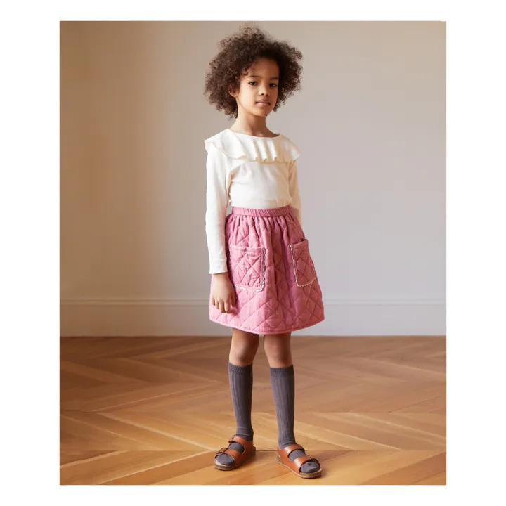 Oeuf NYC T-Shirt Coton Bio Volant | Ecru