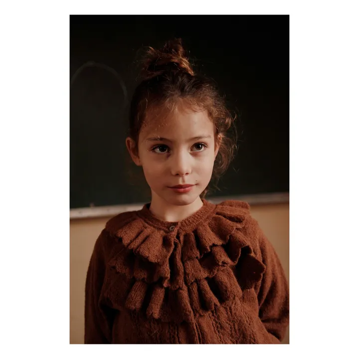Emile et Ida Cardigan à Volants | Caramel