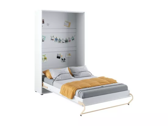 Lit escamotable Concept Pro Lenart Levfere 164, Unique, Blanc, 120x200, Stratifié, 135cm