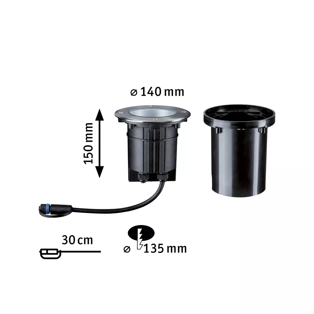 LED-Bodeneinbauleuchte Plug&Shine