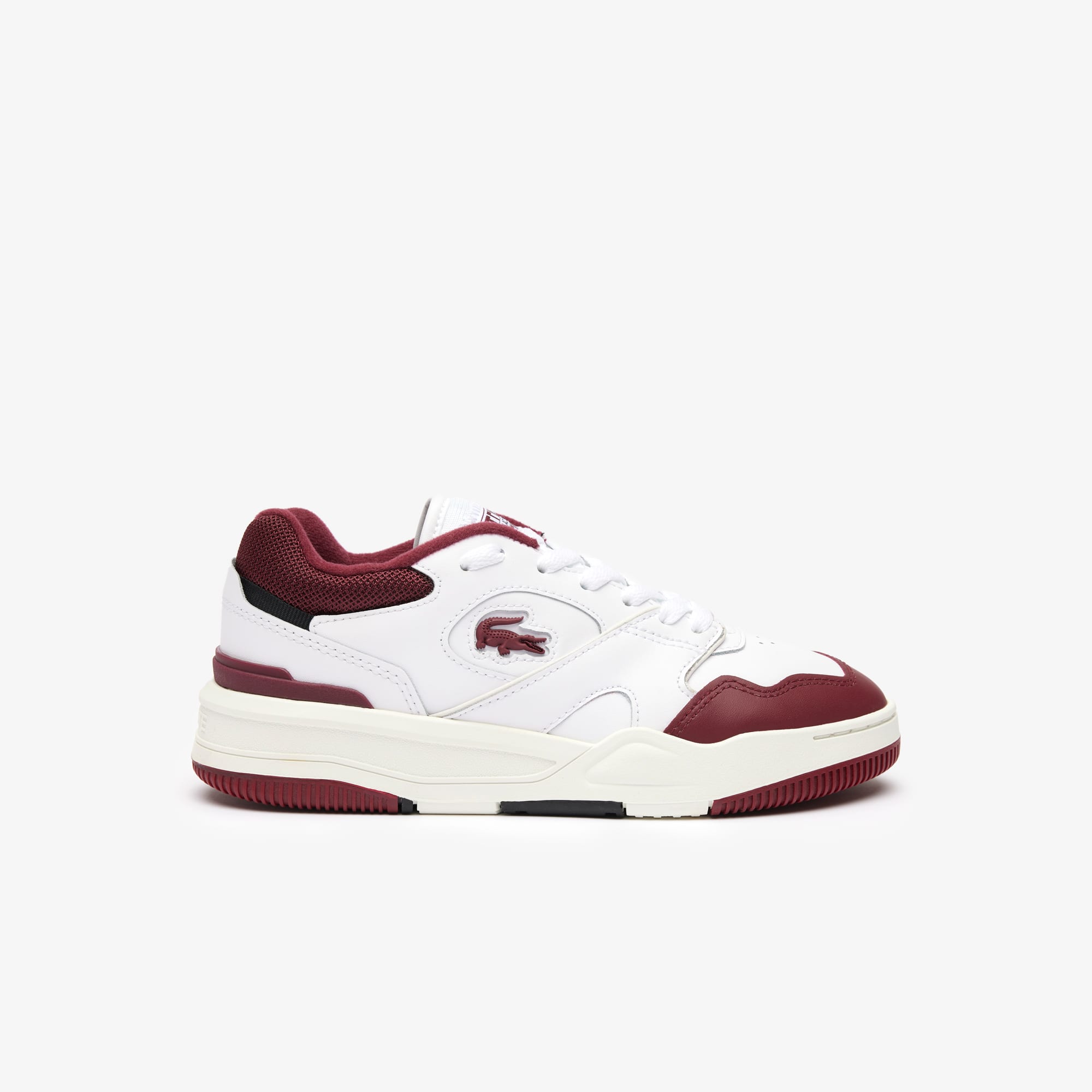 Sneakers Lineshot femme en cuir talon siglé Sneakers - Blanc - Lacoste - Femme