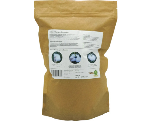 Slakkenbescherming voor mijn oogst: Slakkenbescherming van 100% schapenwol, gifvrij, los, ca. 75 g, voor ca. 12-15 planten.