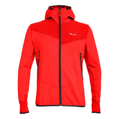 SalewaAGNER HYBRID PL/DST HOODED JACKET - rot