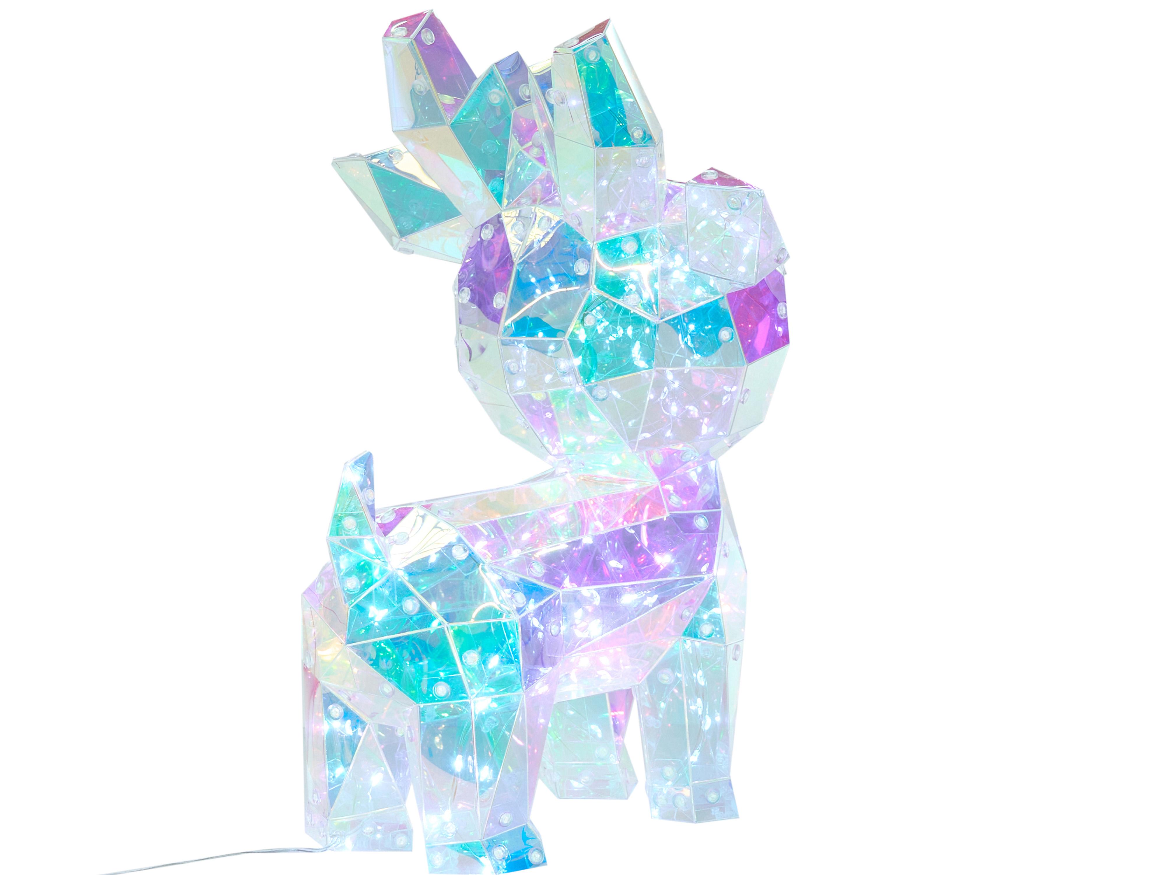 LED decoratie PIENI Rendier 35 cm Meerkleurig