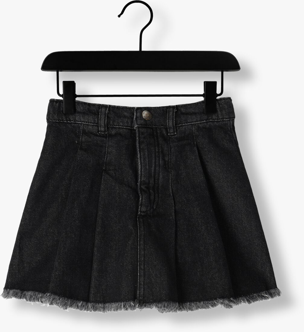 LIKE FLO zwarte like flo  denim skort with pleads