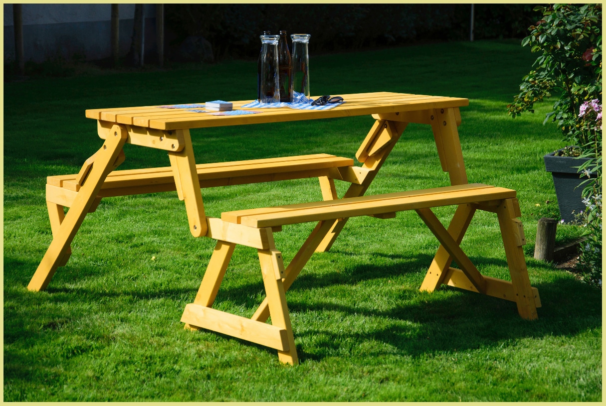 dobar Gartentisch »2 in 1« BxTxH: 138x144x77 cm