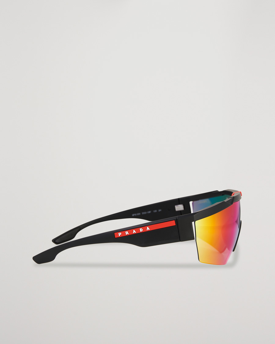 Prada Linea Rossa 0PS 03XS Sunglasses Blue/Red Mirror Lens