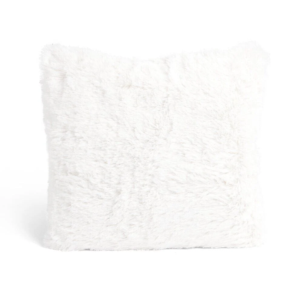 Coussin polaire beige 40x40cm