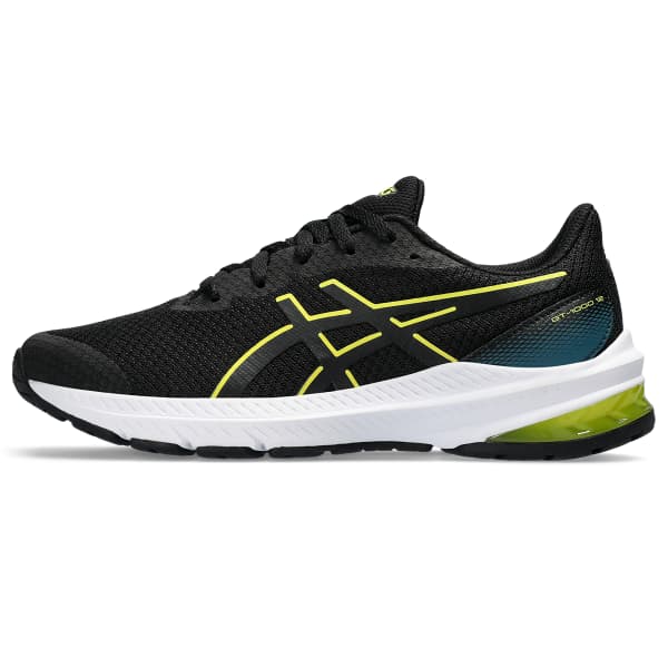 Chaussure running ASICS GT-1000 12 GS BLACK/BRIGHT YELLOW