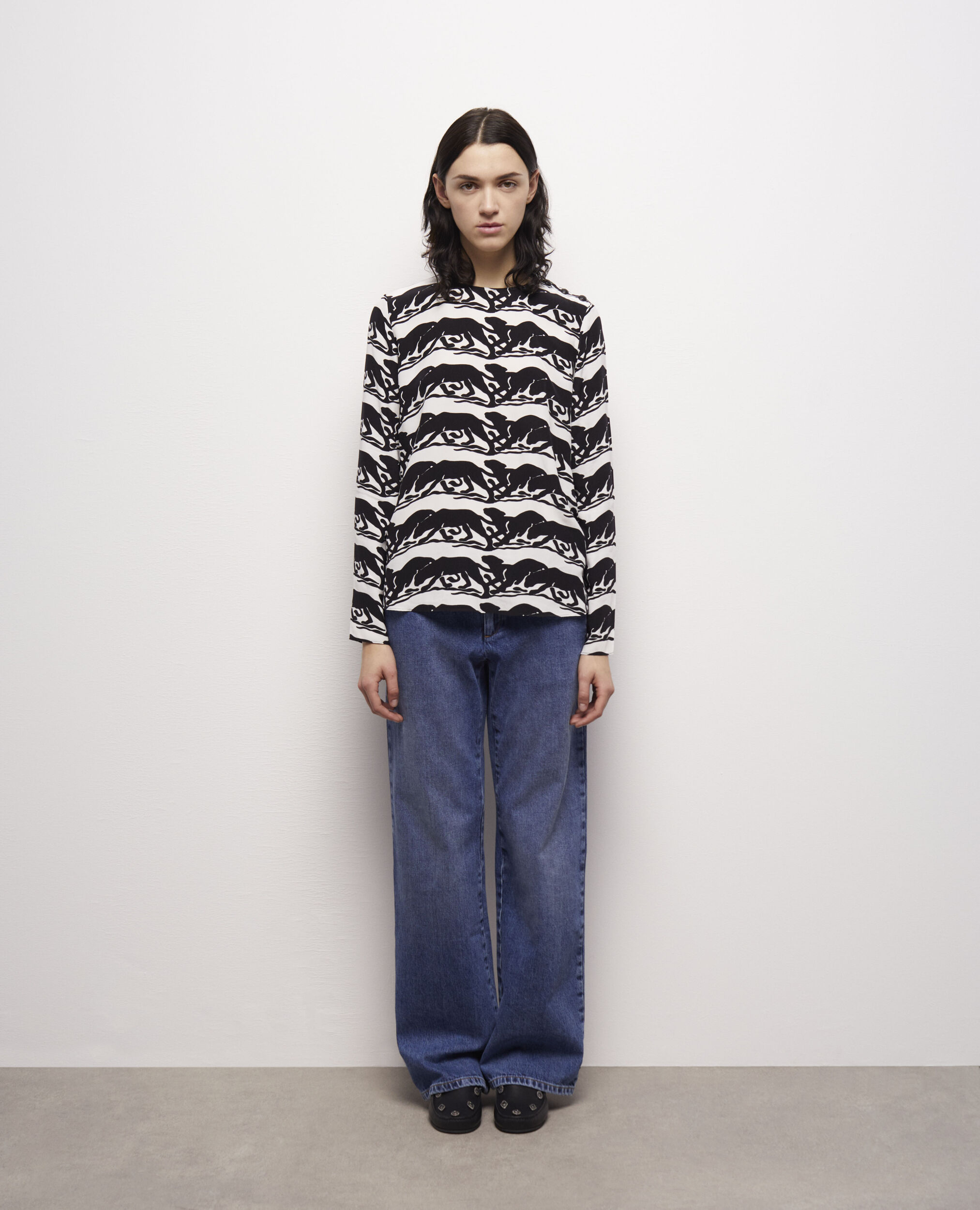 Blouse imprimé panthère