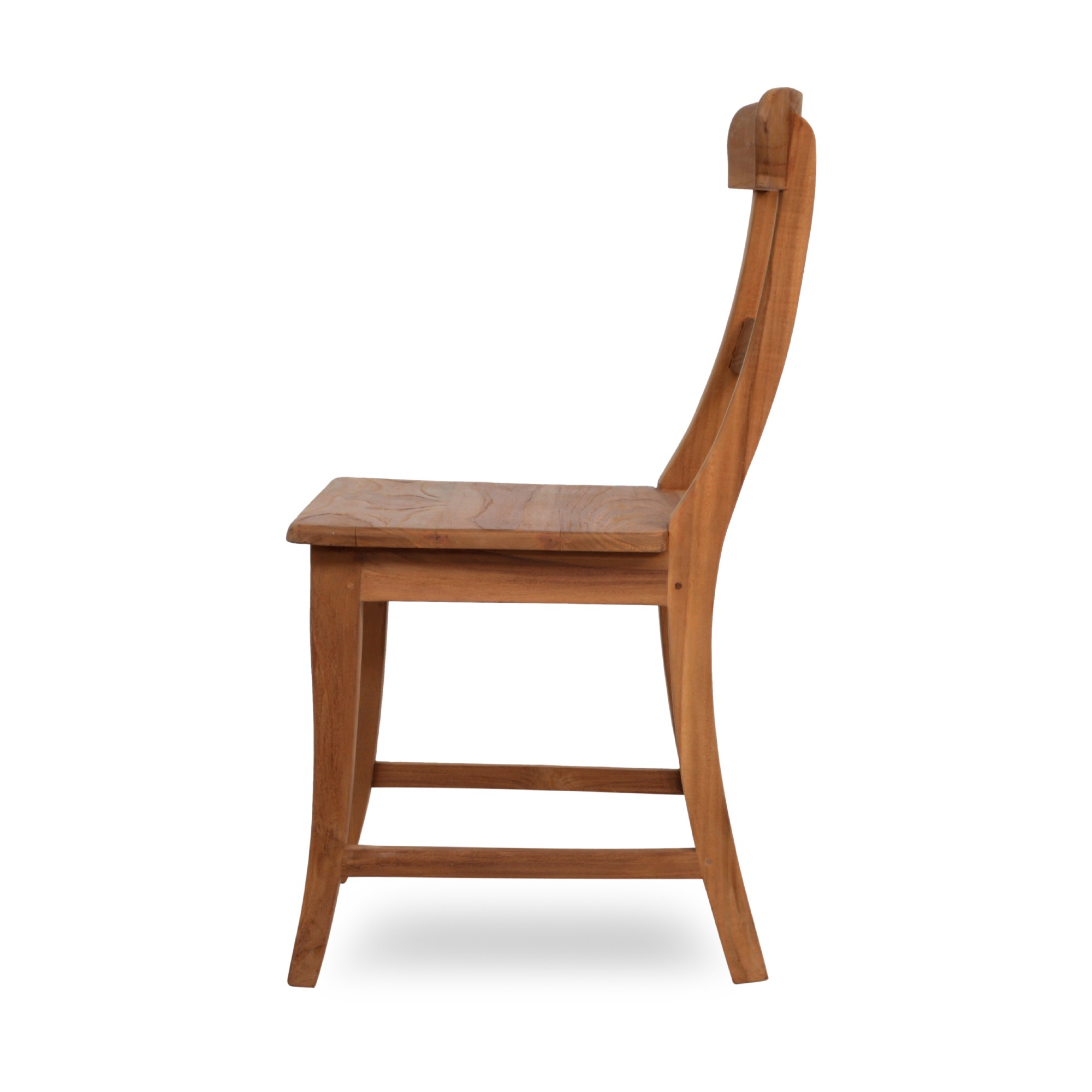 Teak-Stuhl 'Gelder', natur, T 55 cm, B 46 cm, H 89 cm von fischer's lagerhaus