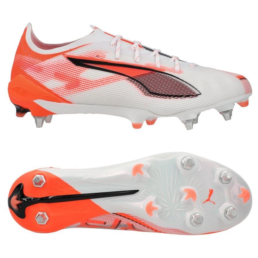 PUMA Ultra 5 Ultimate SG Unlimited - Blanc/Noir/Glowing Red