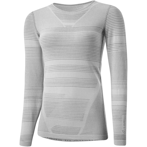 T-shirt thermique LÖFFLER W SHIRT L/S TRANSTEX RETR'X GREY MELANGE