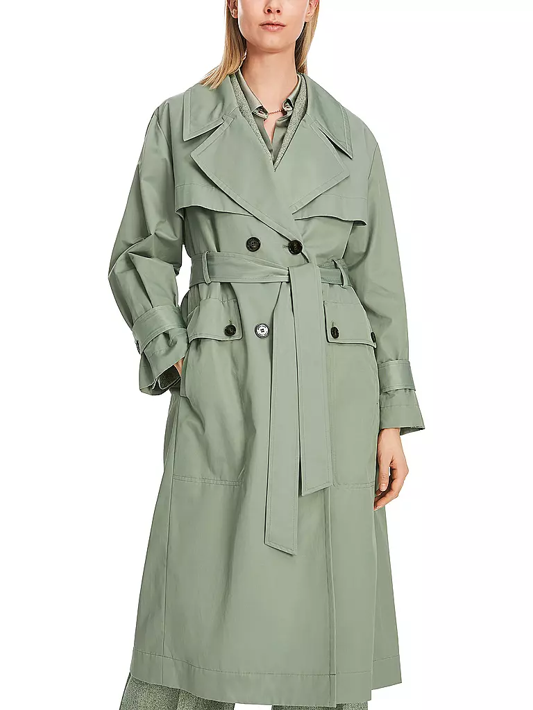 MARC CAIN Trenchcoat grün