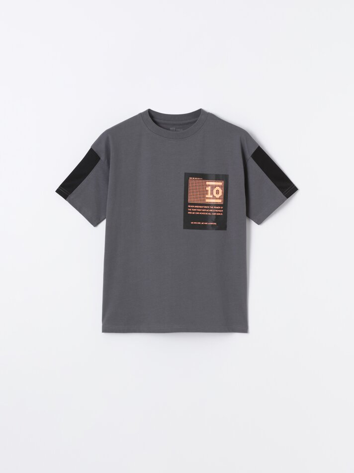 Camiseta maxi com estampa nas costas - Lead