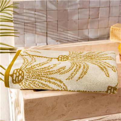 Linge de toilette motif palmiers - 480 g/m² - BECQUET CRÉATION
