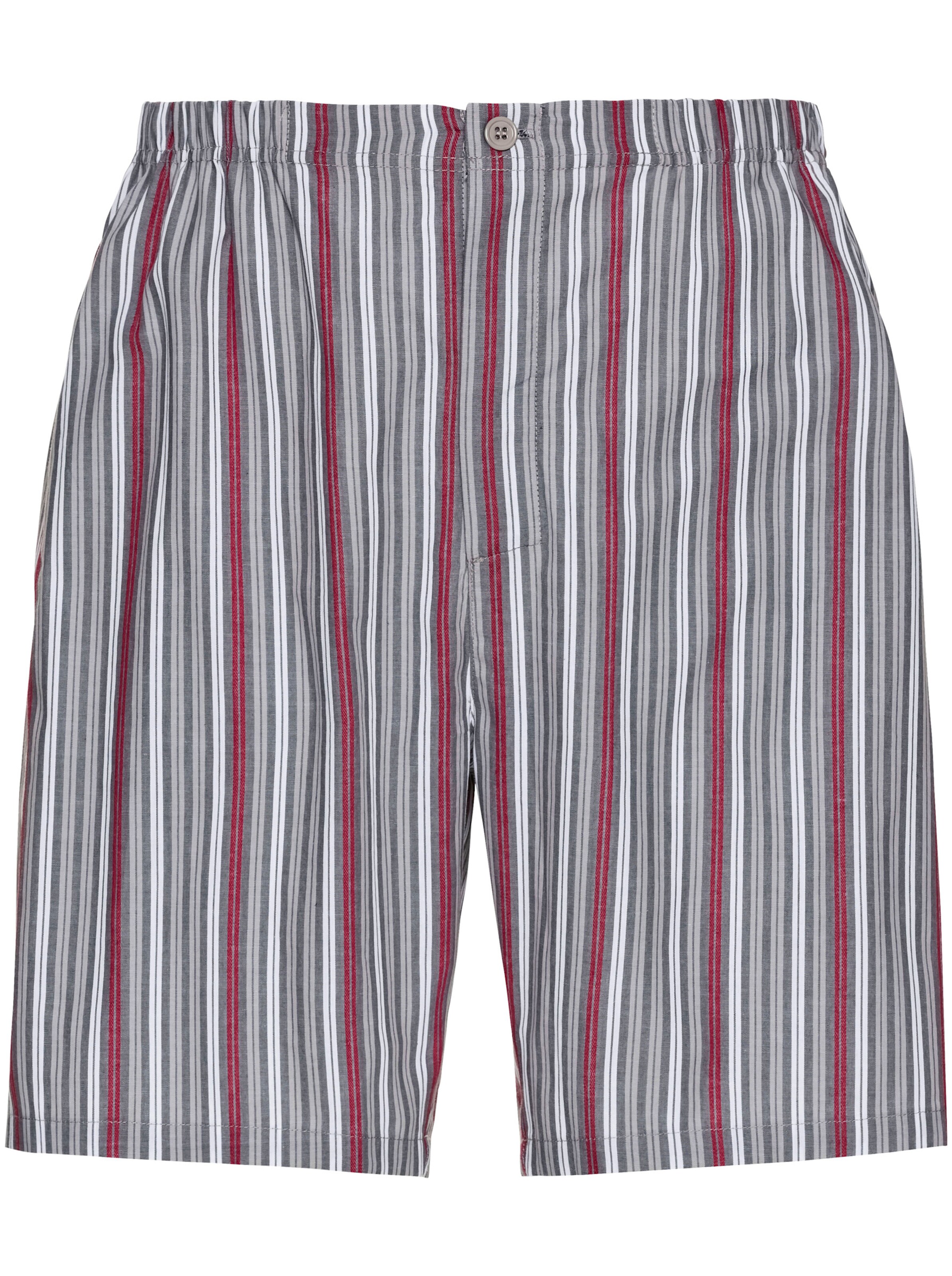 KINGsCLUB Shorty in grau-rot-gestreift