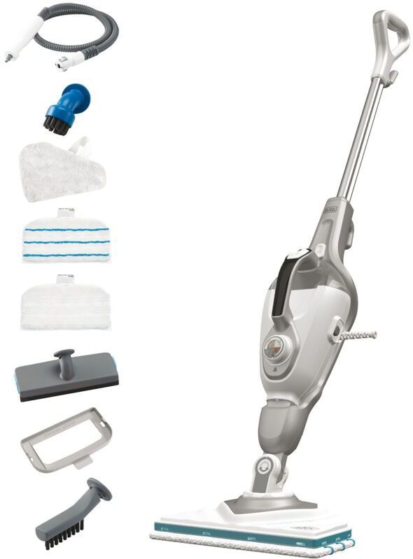 BLACK+DECKER BHSM168D-QS Stoomreiniger - Wit - 500ml Reservoir - 1600W