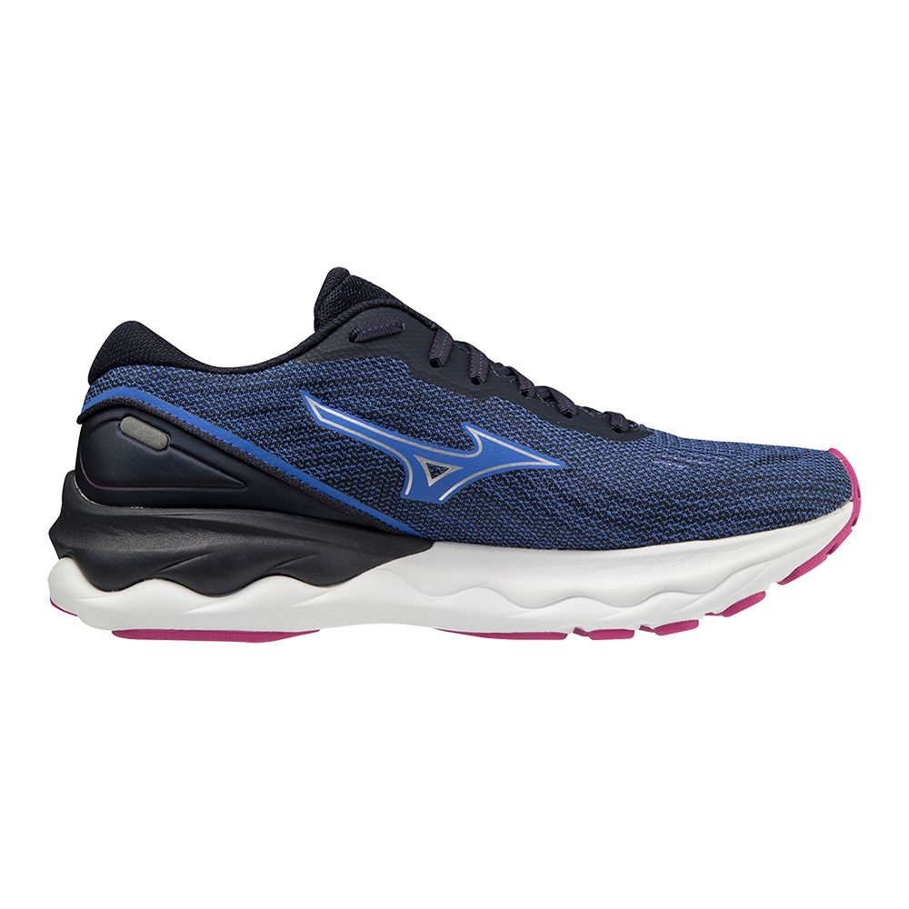 Mizuno WAVE SKYRISE 3 - Chaussures running Femme amparob/silver/festivalf
