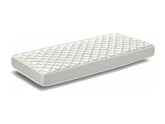 Lit escamotable superposé gris ciment horizontal 2 couchages 85x185 Bounto-2 matelas 85x185