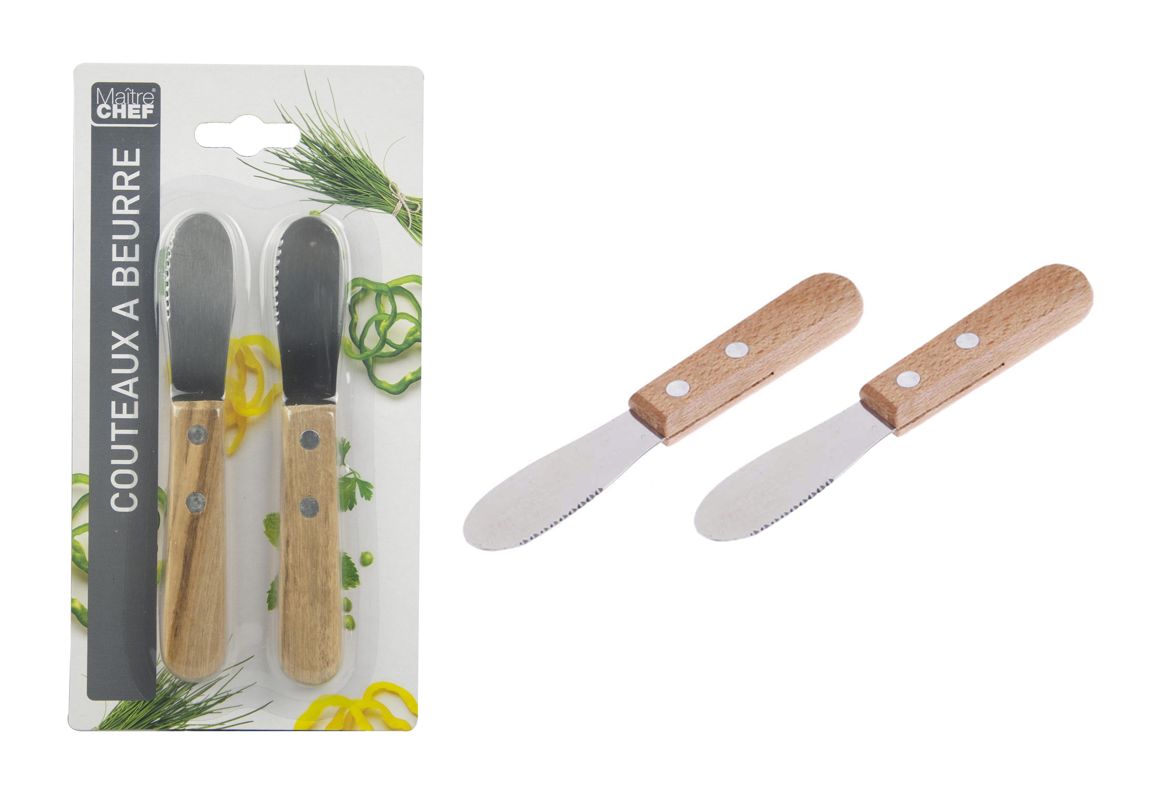 2 COUTEAUX A BEURRE 14CM