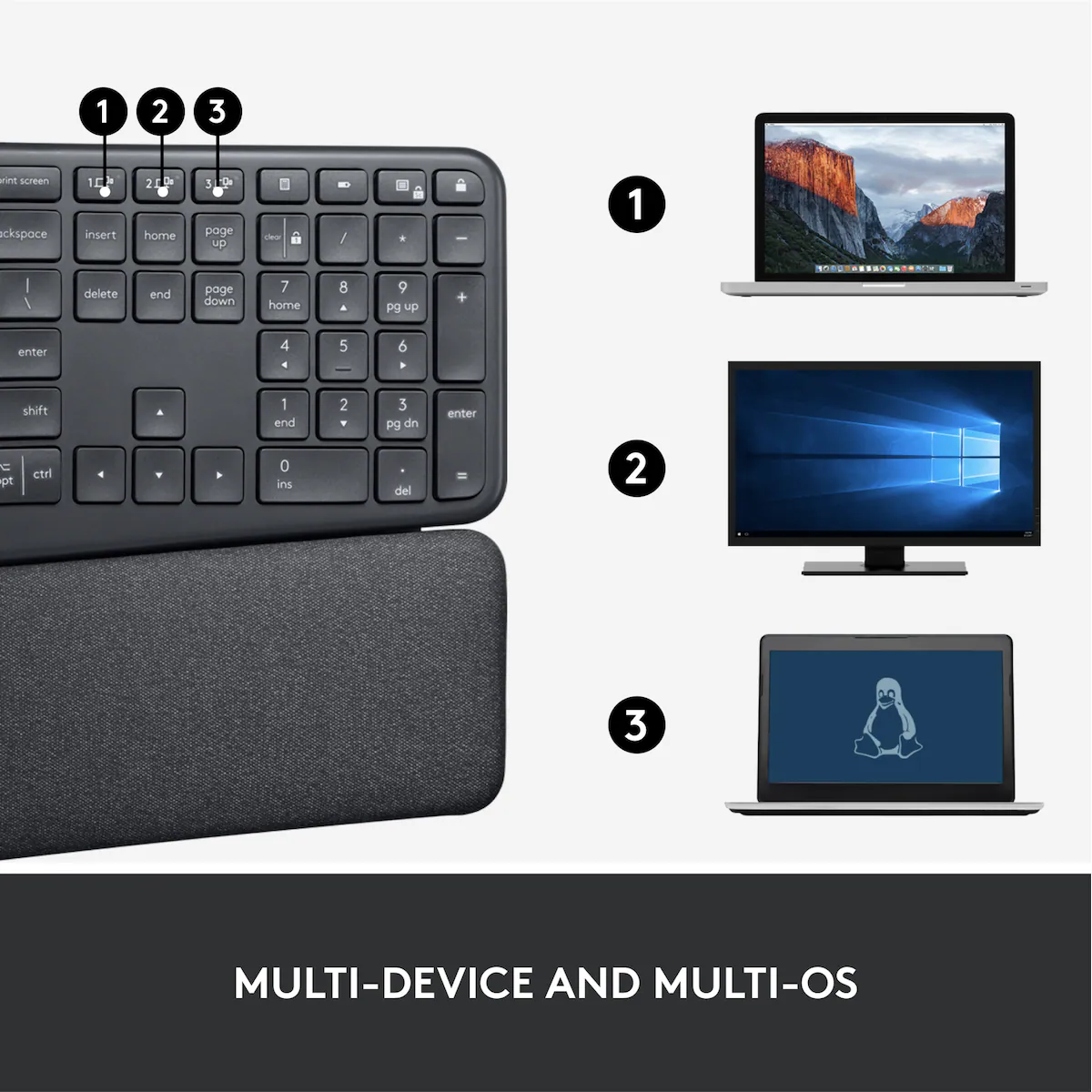 Logitech Ergo K860 ergonomisk tastatur