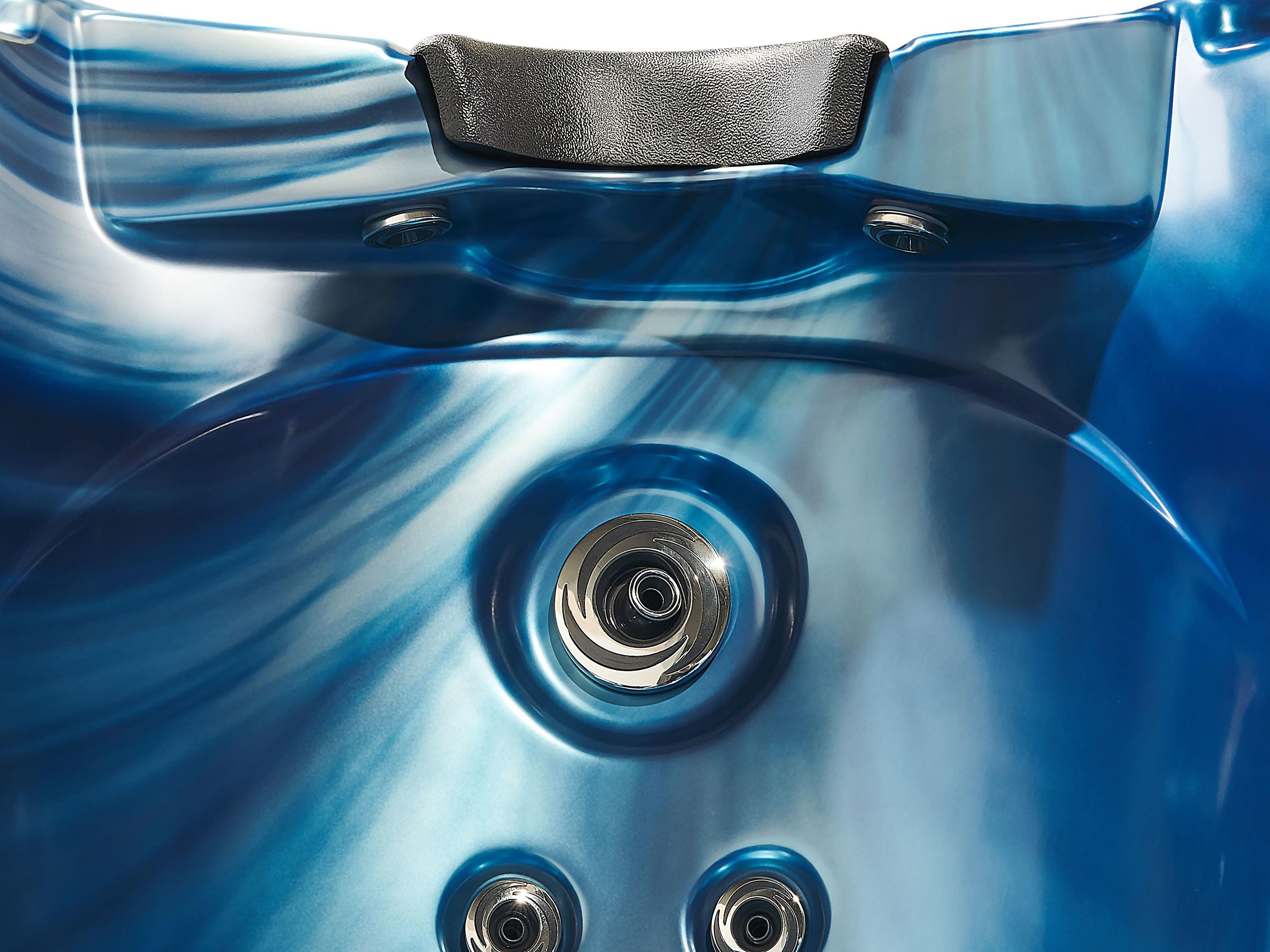 Buiten hottub met LED TULAROSA Blauw