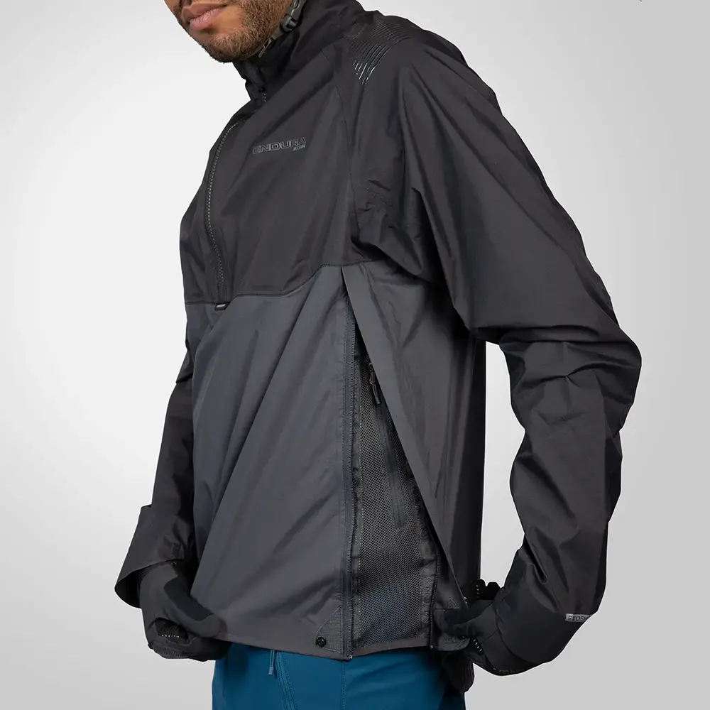 Endura MT500 Lite Pullover Waterproof MTB Fietsjack Zwart Heren
