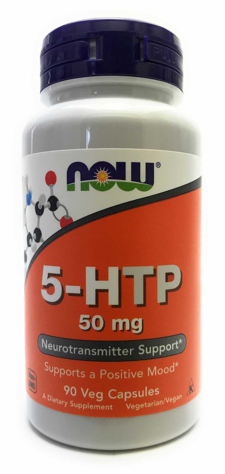 NOW Foods 5-HTP 50 mg 30 cápsulas vegetales