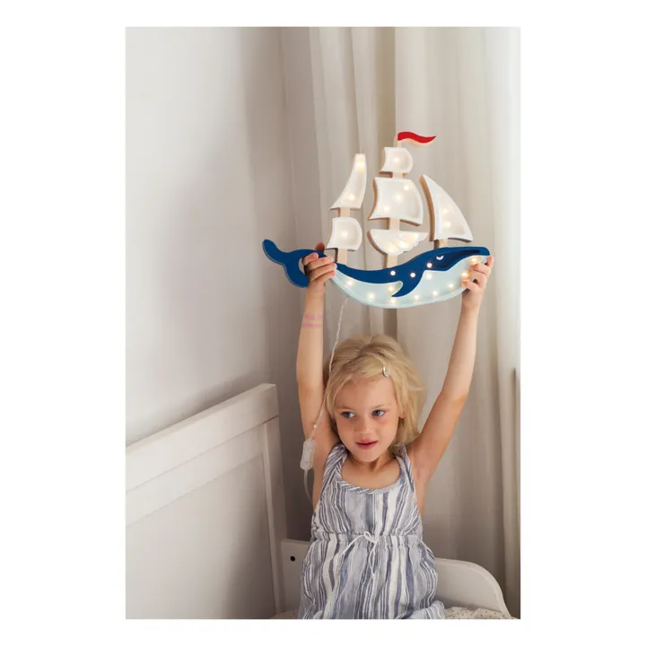 Little Lights Lampe à poser Bateau | Bleu marine