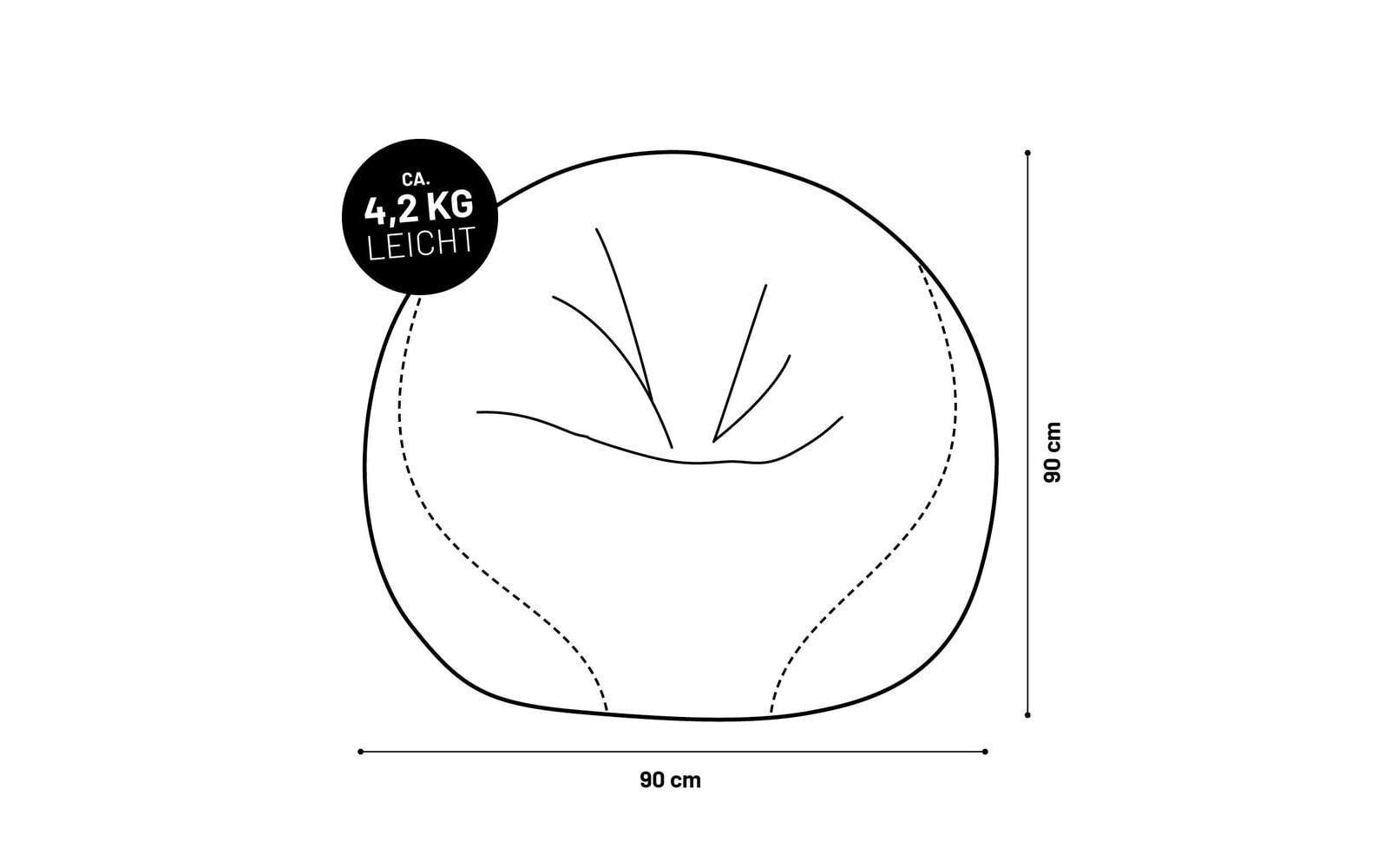 Sitzsack Basketball 170 L, OrangeSitzsack für innen und aussen