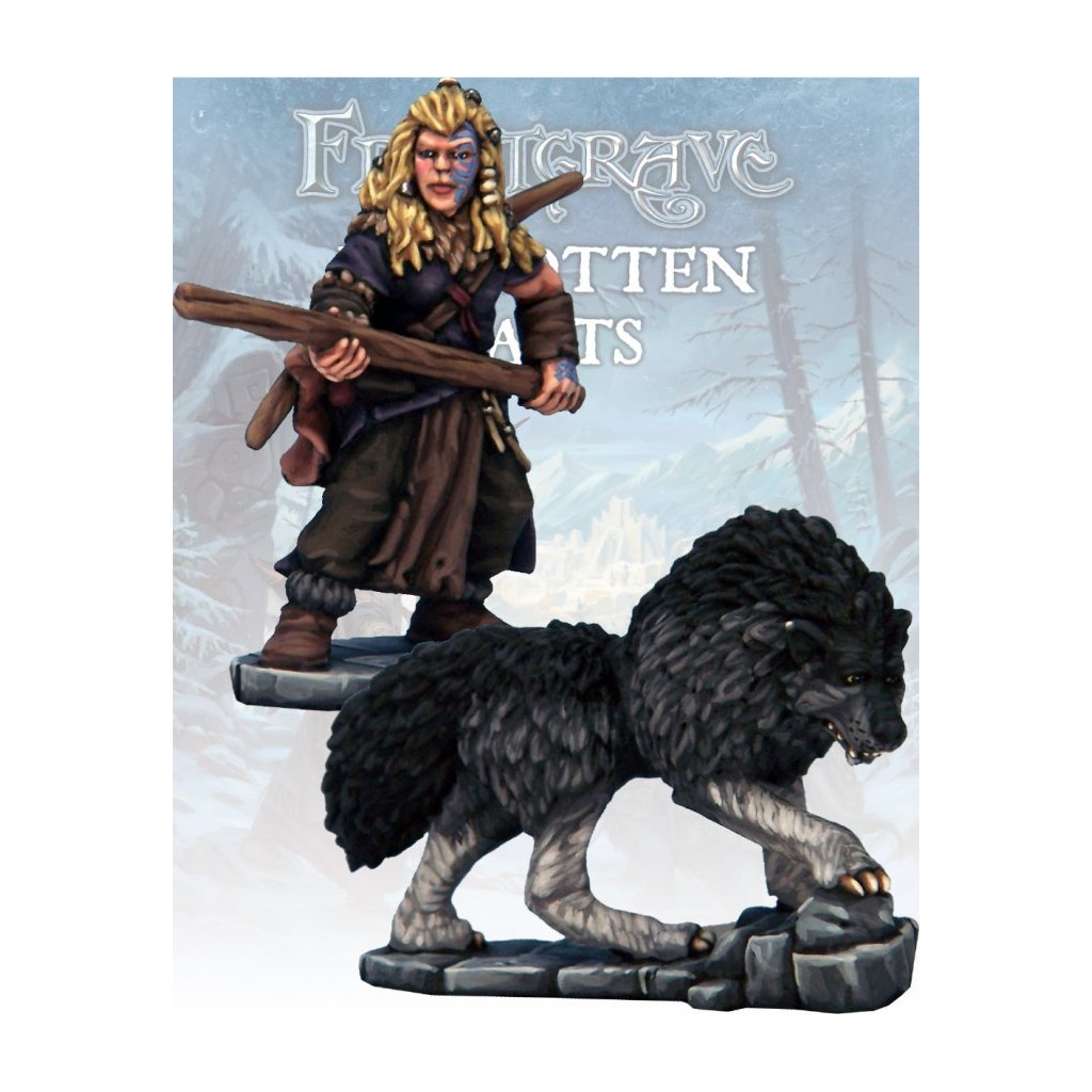 Frostgrave - Chasseur et Chien de Guerre Barbares