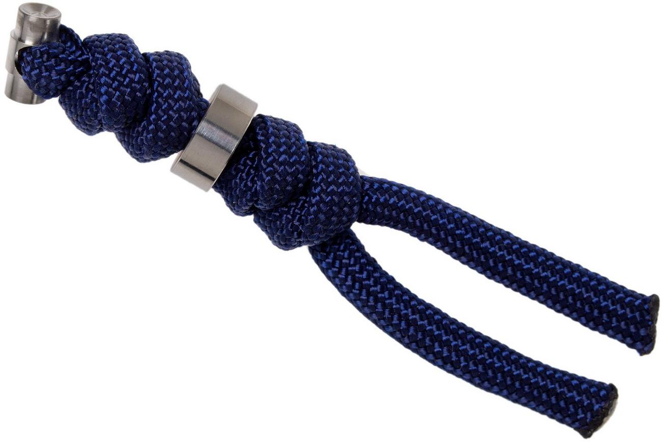 Chris Reeve Small Sebenza Lanyard with bead midnight/silver S31-7047