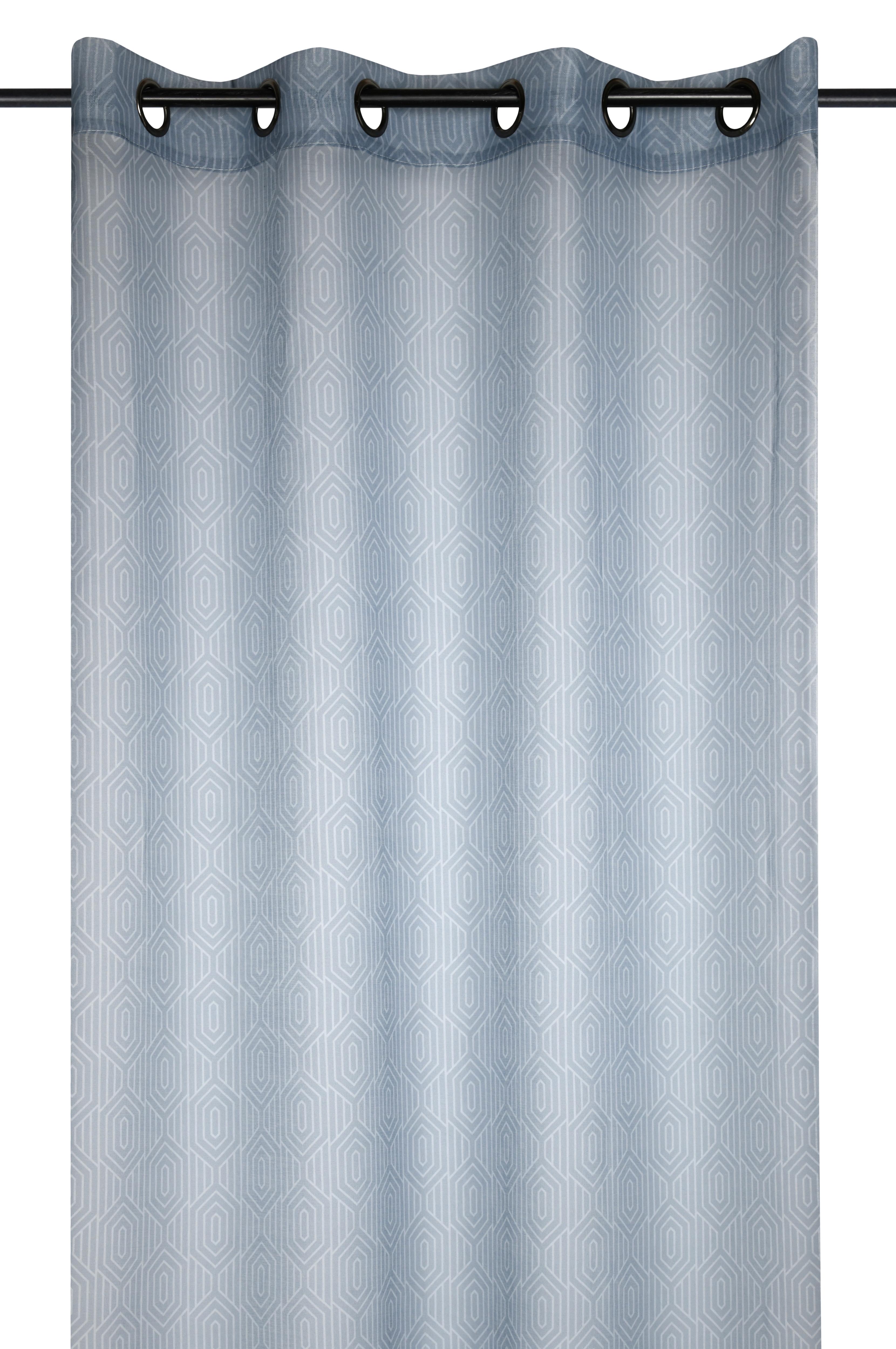 HOUSTON VOILE 140X260CM ACIER