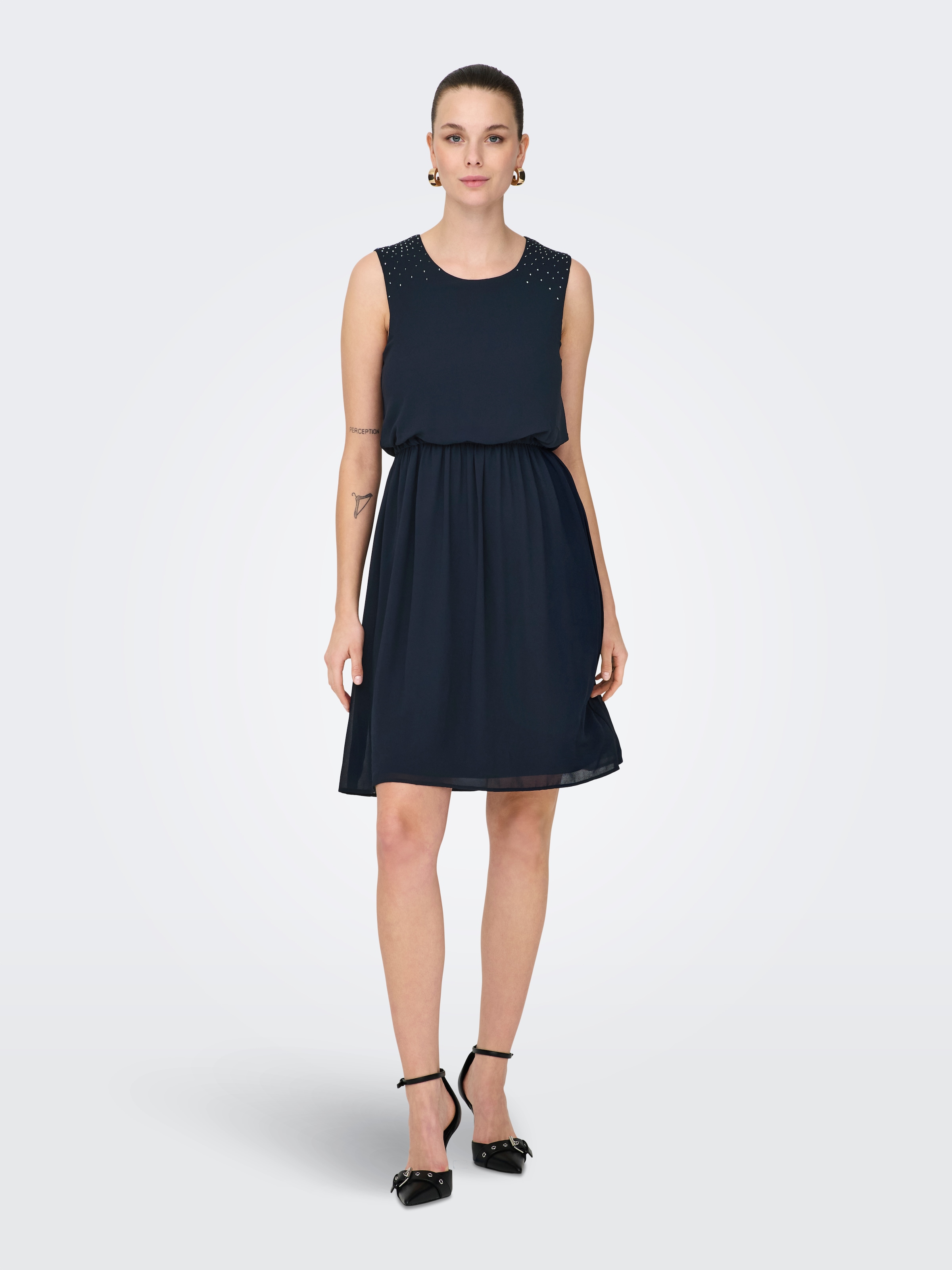 ONLY Minikleid »ONLSTINNA LIFE SL DETAIL DRESS WVN« Sommerkleid