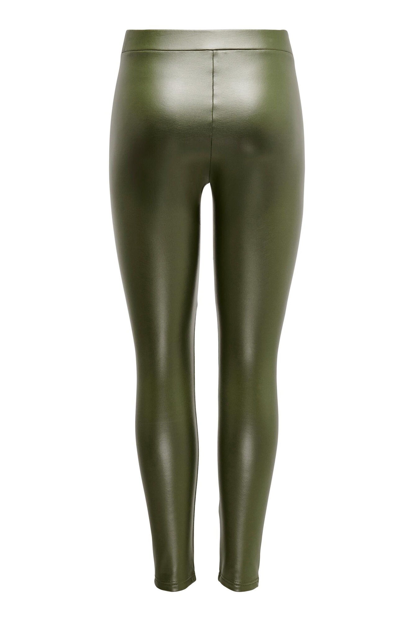 Leggings elásticas de couro sintético
