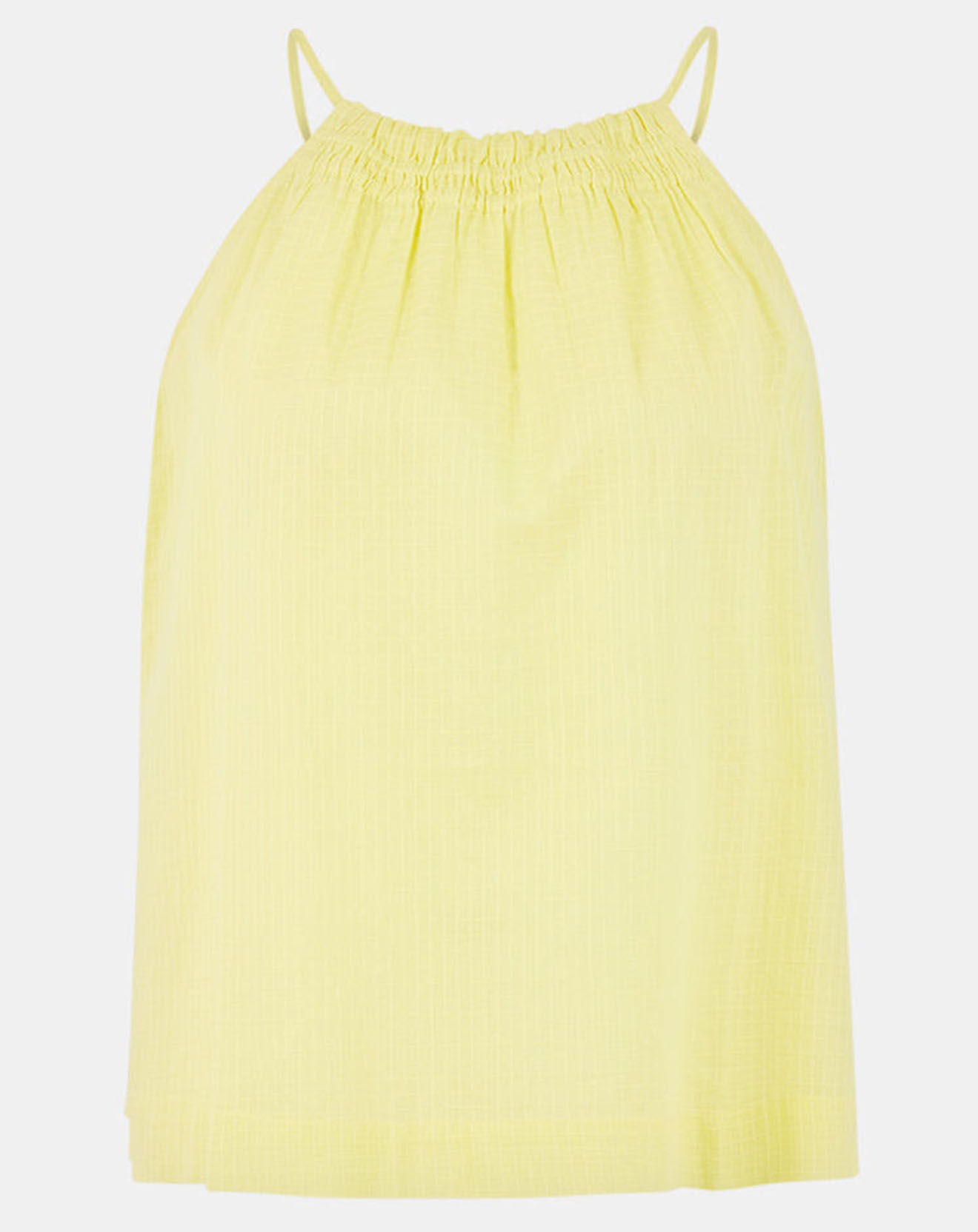 Galeries Lafayette Top en Coton biologique Lagos à fines bretelles jaune