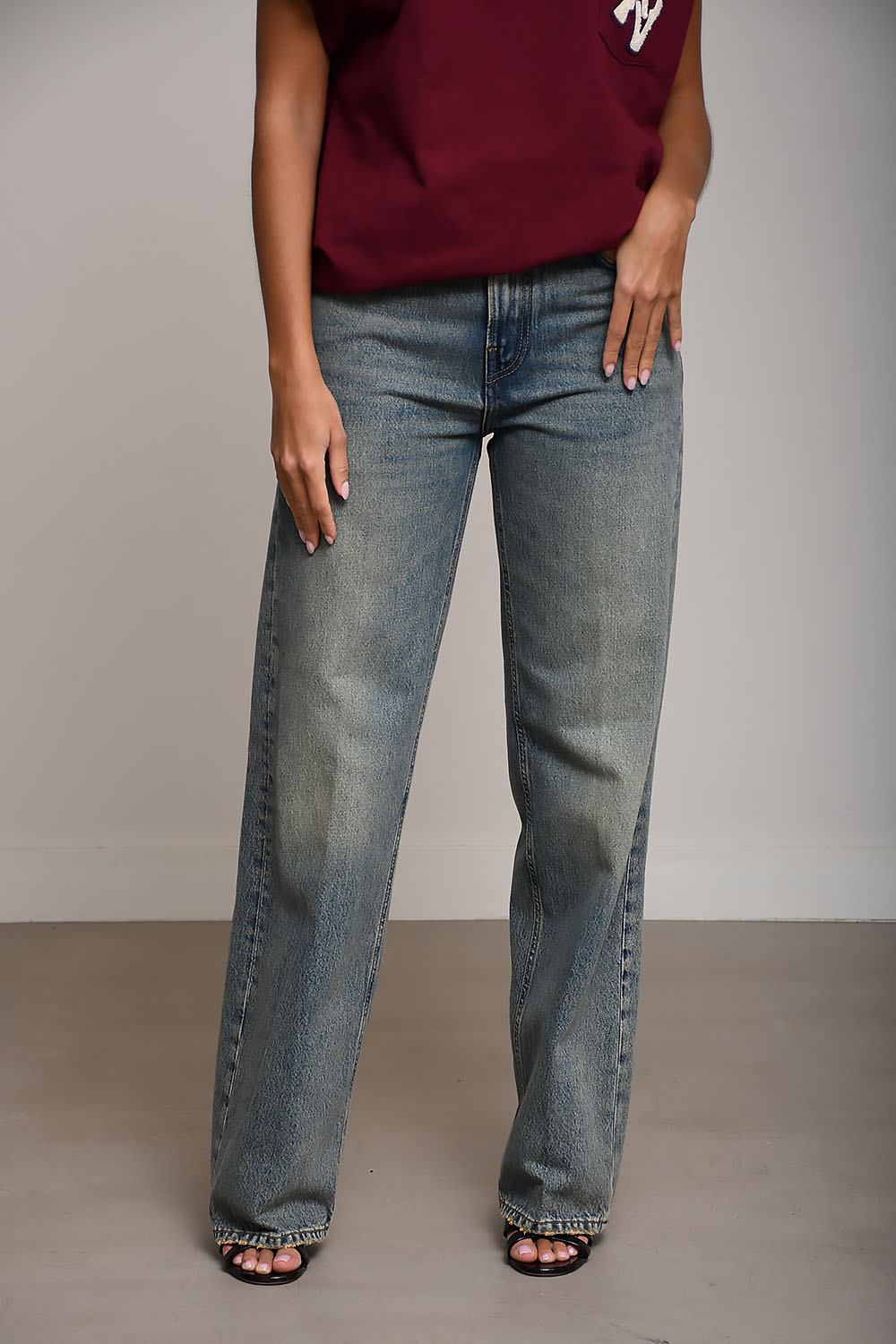 Bonnie denim straight leg jeans
